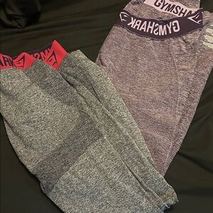 Gymshark leggings grey and purple